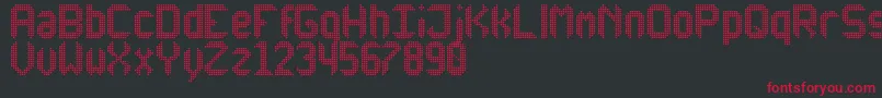 Police AnotherXDisplayTfb – polices rouges sur fond noir