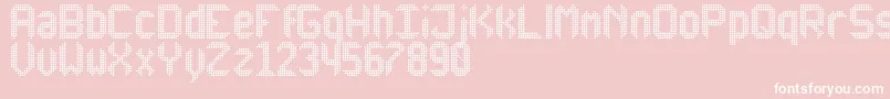 AnotherXDisplayTfb Font – White Fonts on Pink Background