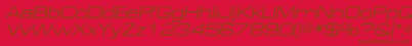 MichaeldbItalic Font – Brown Fonts on Red Background