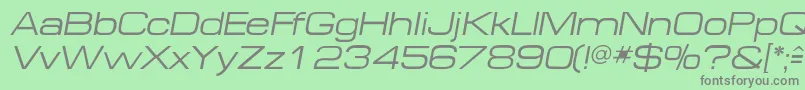 MichaeldbItalic Font – Gray Fonts on Green Background