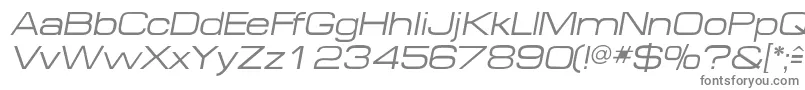 MichaeldbItalic-fontti – harmaat kirjasimet valkoisella taustalla