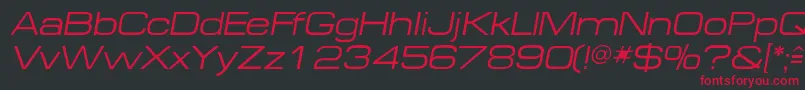 MichaeldbItalic Font – Red Fonts on Black Background