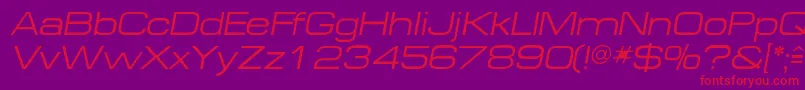 MichaeldbItalic Font – Red Fonts on Purple Background