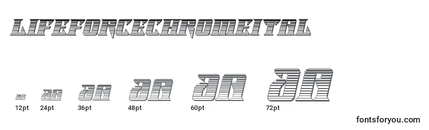 Lifeforcechromeital Font Sizes