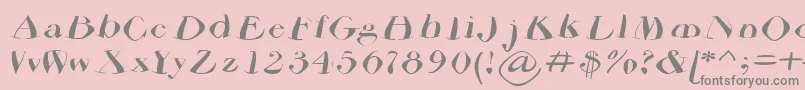 Airdriedparmafont Font – Gray Fonts on Pink Background
