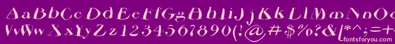Airdriedparmafont Font – Pink Fonts on Purple Background