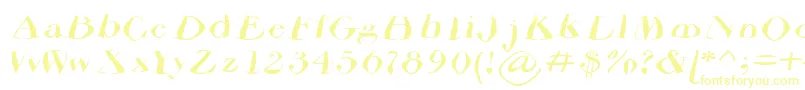 Шрифт Airdriedparmafont – жёлтые шрифты