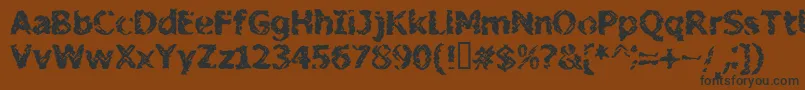 StileProject Font – Black Fonts on Brown Background