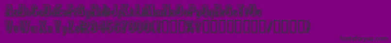 Spiders Font – Black Fonts on Purple Background