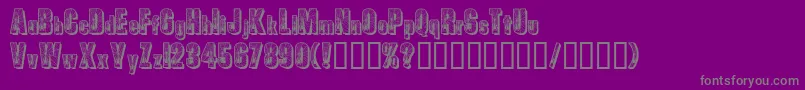 Spiders Font – Gray Fonts on Purple Background