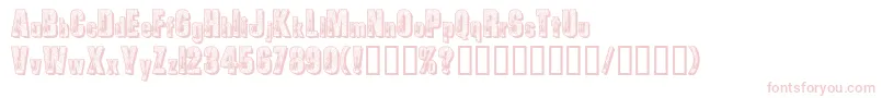 Spiders Font – Pink Fonts on White Background