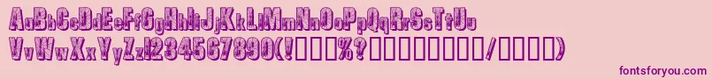 Spiders Font – Purple Fonts on Pink Background