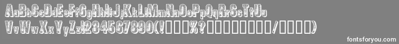 Spiders Font – White Fonts on Gray Background