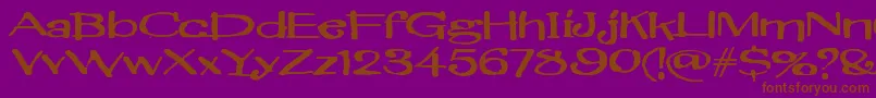 Lisätietoja Brillianthre-fontista Brillianthre-fontti – ruskeat fontit violetilla taustalla