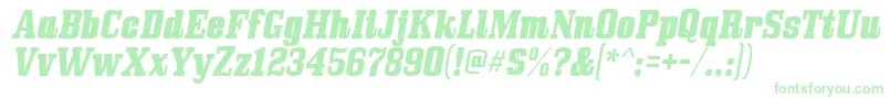 Подробнее о шрифте Bullpenitalic Шрифт Bullpenitalic – зелёные шрифты