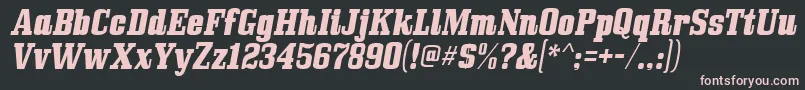 More about Bullpenitalic Font Bullpenitalic Font – Pink Fonts on Black Background