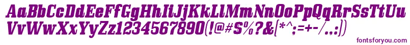 Więcej informacji o czcionce Bullpenitalic Czcionka Bullpenitalic – fioletowe czcionki