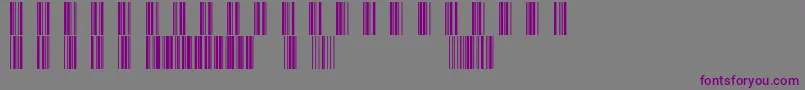 Шрифт Rscode39 – фиолетовые шрифты на сером фоне