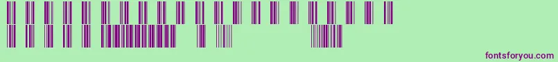 Rscode39 Font – Purple Fonts on Green Background