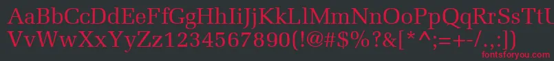 AgmelanieRoman Font – Red Fonts on Black Background