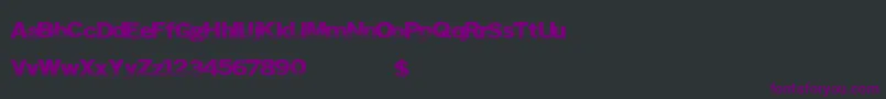 Шрифт Insertfun – фиолетовые шрифты на чёрном фоне