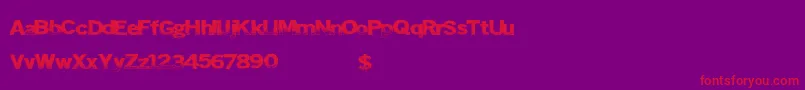 Insertfun Font – Red Fonts on Purple Background