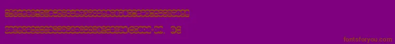 Mistd Font – Brown Fonts on Purple Background