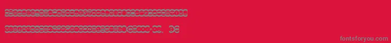 Mistd Font – Gray Fonts on Red Background