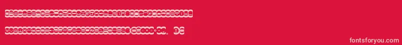 Mistd Font – Pink Fonts on Red Background