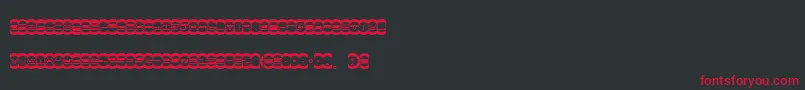 Mistd Font – Red Fonts on Black Background