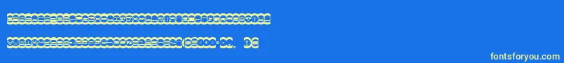 Mistd Font – Yellow Fonts on Blue Background