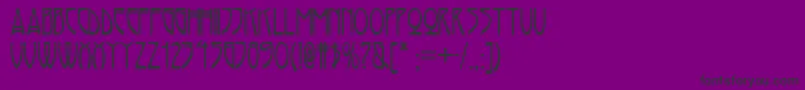 RivannaNf Font – Black Fonts on Purple Background