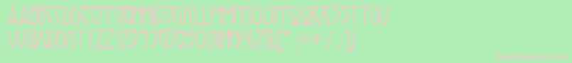 RivannaNf Font – Pink Fonts on Green Background