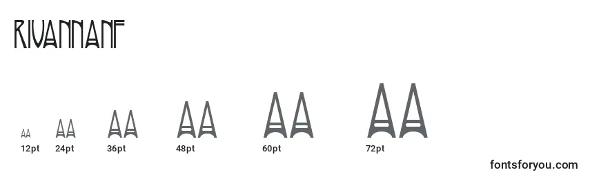 RivannaNf Font Sizes