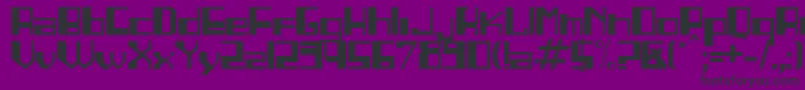 Linea-Schriftart – Schwarze Schriften auf violettem Hintergrund