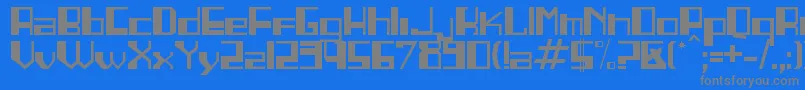 Linea Font – Gray Fonts on Blue Background