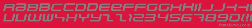 PhatboySlimBolditalic Font – Gray Fonts on Red Background
