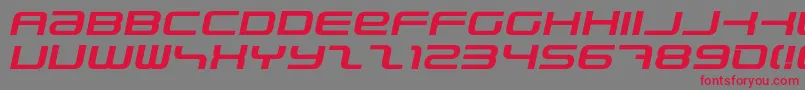 PhatboySlimBolditalic Font – Red Fonts on Gray Background