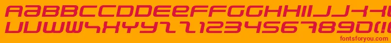PhatboySlimBolditalic Font – Red Fonts on Orange Background