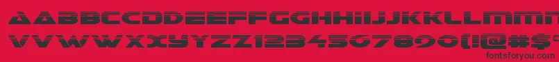 Galanthalf Font – Black Fonts on Red Background