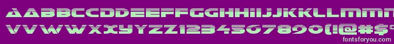 Galanthalf Font – Green Fonts on Purple Background