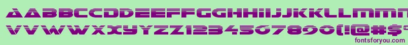 Galanthalf Font – Purple Fonts on Green Background