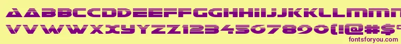 Galanthalf Font – Purple Fonts on Yellow Background