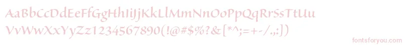 SanvitoproSemibolddisp Font – Pink Fonts on White Background