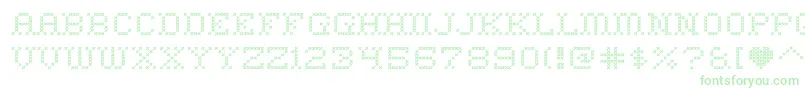 HomesweethomeRegular Font – Green Fonts on White Background