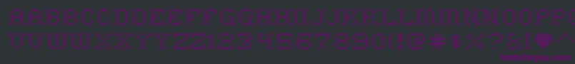 HomesweethomeRegular Font – Purple Fonts on Black Background