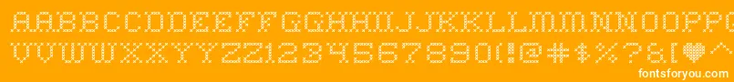 HomesweethomeRegular Font – White Fonts on Orange Background