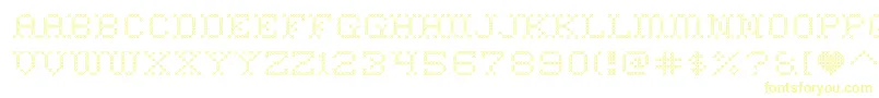 HomesweethomeRegular-Schriftart – Gelbe Schriften