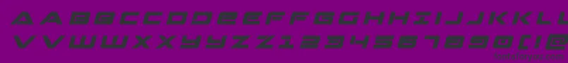 Fonte Strikelordtitleital – fontes pretas em um fundo violeta