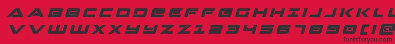 fuente Strikelordtitleital – Fuentes Negras Sobre Fondo Rojo